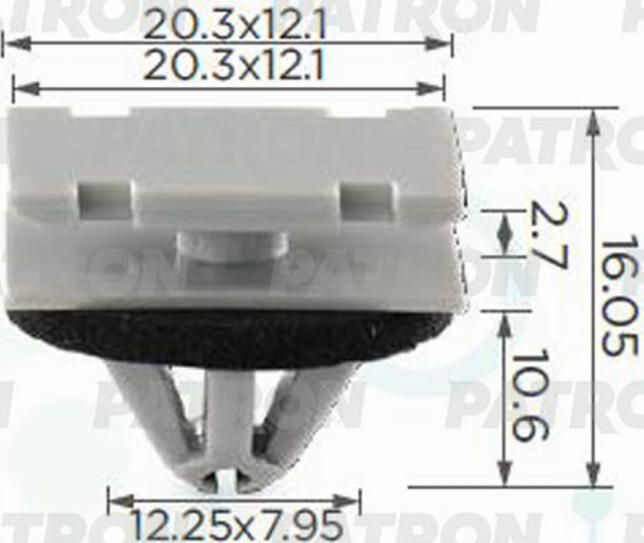 Patron P370508 - Зажим, молдинг / защитная накладка autodnr.net