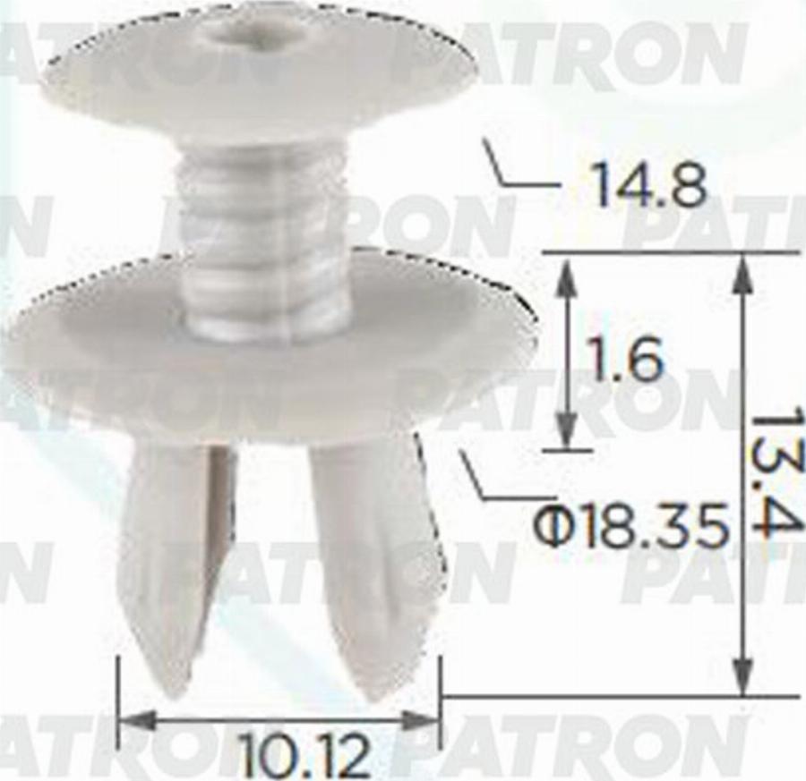 Patron P370934 - Зажим, молдинг / захисна накладка autocars.com.ua