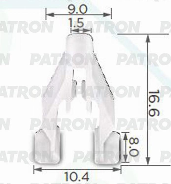 Patron P372349 - Зажим, молдинг / захисна накладка autocars.com.ua