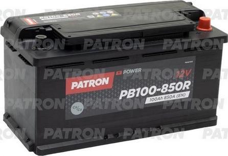 Patron PB100-850R - Стартерная аккумуляторная батарея, АКБ avtokuzovplus.com.ua