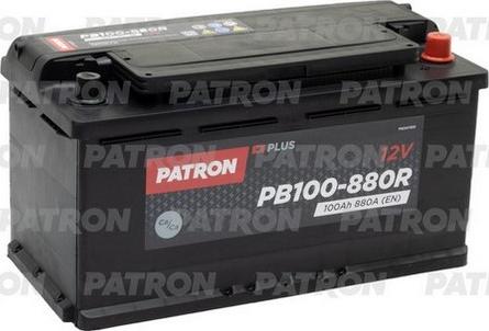Patron PB100-880R - Стартерная аккумуляторная батарея, АКБ avtokuzovplus.com.ua