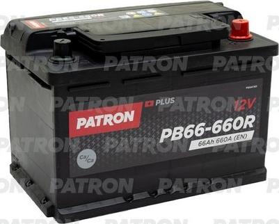 Patron PB66-660R - Стартерная аккумуляторная батарея, АКБ avtokuzovplus.com.ua