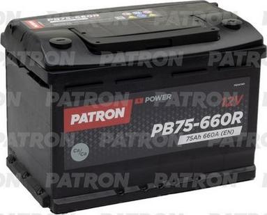 Patron PB75-660R - Стартерная аккумуляторная батарея, АКБ autodnr.net