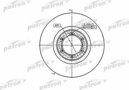 Patron PBD1002 - Тормозной диск avtokuzovplus.com.ua