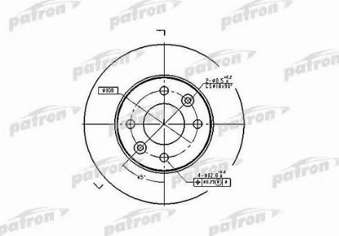 Patron PBD1015 - Гальмівний диск autocars.com.ua