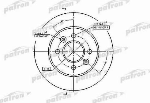 Patron PBD1030 - Тормозной диск avtokuzovplus.com.ua