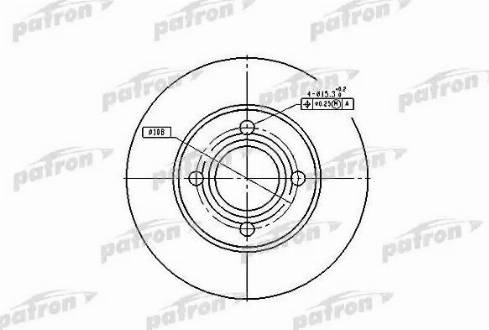 Patron PBD1521 - Тормозной диск avtokuzovplus.com.ua