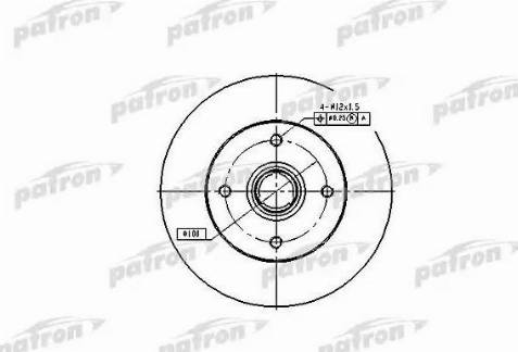 Patron PBD1529 - Тормозной диск avtokuzovplus.com.ua