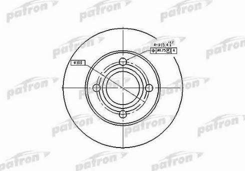 Patron PBD1543 - Тормозной диск avtokuzovplus.com.ua