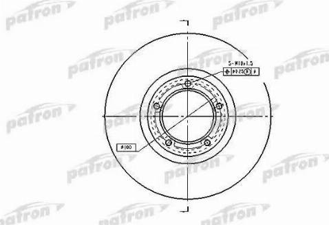 Patron PBD1622 - Гальмівний диск autocars.com.ua