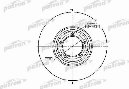 Patron PBD1642 - Гальмівний диск autocars.com.ua