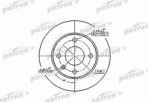 Patron PBD1650 - Тормозной диск avtokuzovplus.com.ua