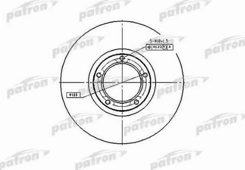 Patron PBD1653 - Гальмівний диск autocars.com.ua