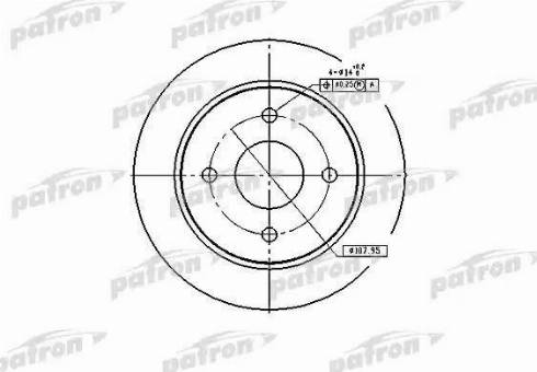 Patron PBD1654 - Гальмівний диск autocars.com.ua