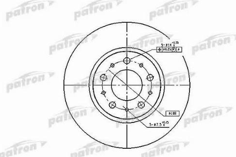 Patron PBD1697 - Тормозной диск avtokuzovplus.com.ua