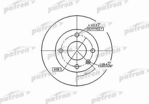 Patron PBD2598 - Тормозной диск avtokuzovplus.com.ua