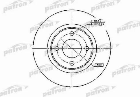 Patron PBD2601 - Тормозной диск avtokuzovplus.com.ua