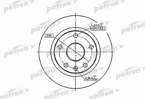 Patron PBD2619 - Тормозной диск avtokuzovplus.com.ua