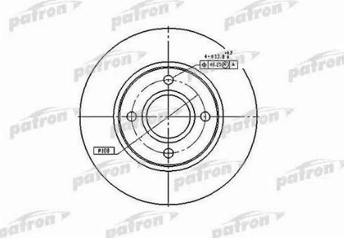 Patron PBD2622 - Гальмівний диск autocars.com.ua