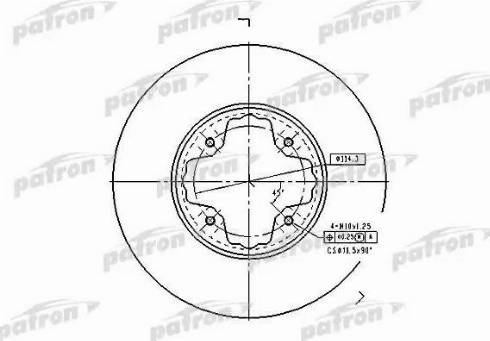 Patron PBD2679 - Тормозной диск avtokuzovplus.com.ua