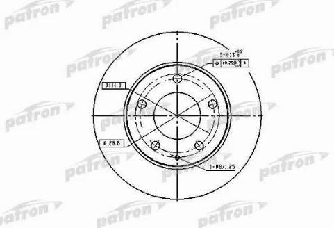 Patron PBD2704 - Тормозной диск avtokuzovplus.com.ua