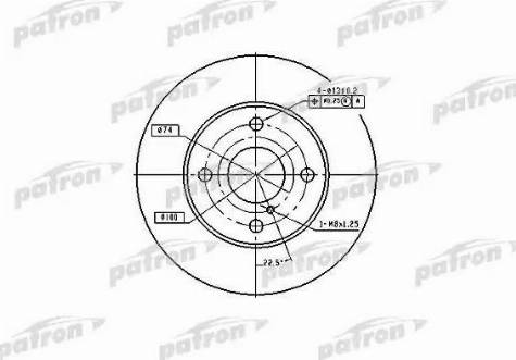 Patron PBD2719 - Гальмівний диск autocars.com.ua