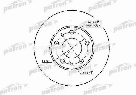 Patron PBD2728 - Тормозной диск avtokuzovplus.com.ua