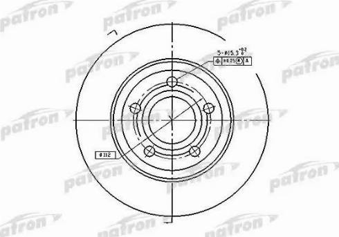 Patron PBD2730 - Гальмівний диск autocars.com.ua