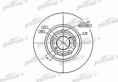 Patron PBD2742 - Тормозной диск avtokuzovplus.com.ua