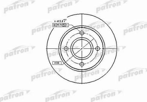 Patron PBD2752 - Тормозной диск avtokuzovplus.com.ua