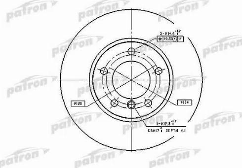 Patron PBD2769 - Гальмівний диск autocars.com.ua