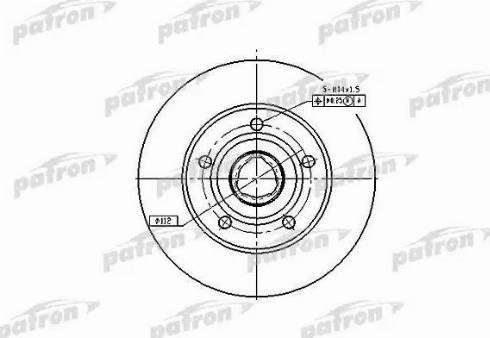 Patron PBD2771 - Тормозной диск avtokuzovplus.com.ua