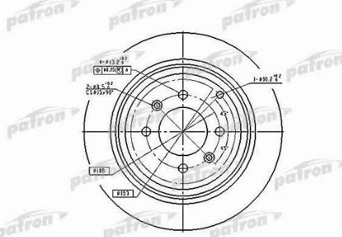 Patron PBD2781 - Тормозной диск avtokuzovplus.com.ua