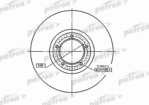 Patron PBD2785 - Гальмівний диск autocars.com.ua