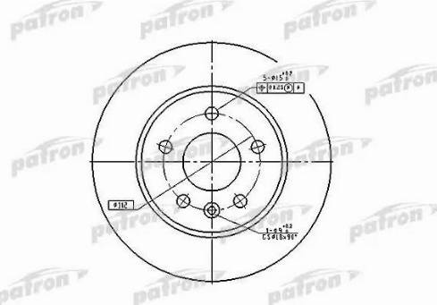 Patron PBD2797 - Гальмівний диск autocars.com.ua