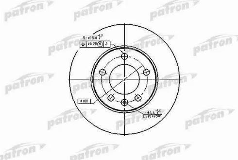 Patron PBD2805 - Тормозной диск autodnr.net