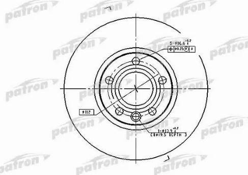 Patron PBD2810 - Тормозной диск autodnr.net