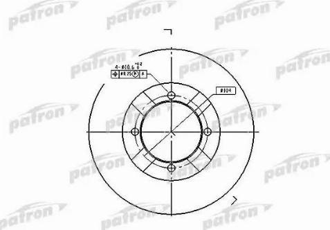 Patron PBD3095 - Тормозной диск avtokuzovplus.com.ua