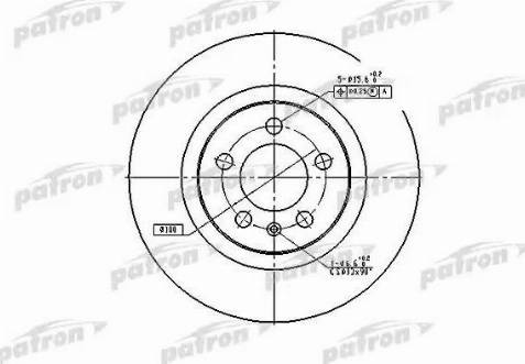 Patron PBD4027 - Тормозной диск avtokuzovplus.com.ua