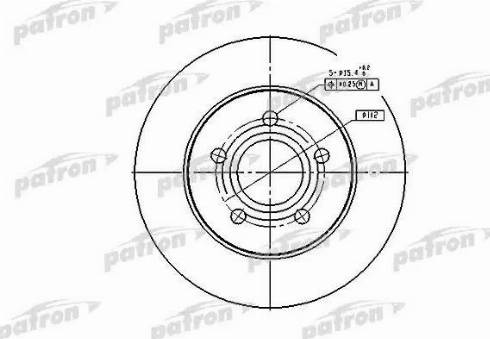 Patron PBD4045 - Тормозной диск avtokuzovplus.com.ua