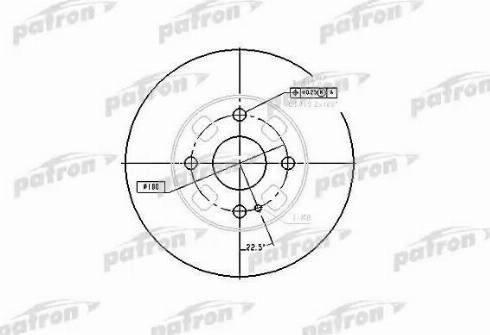 Patron PBD4120 - Тормозной диск avtokuzovplus.com.ua