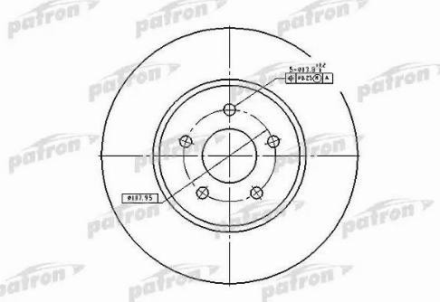 Patron PBD4147 - Тормозной диск avtokuzovplus.com.ua