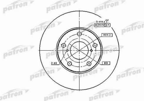 Patron PBD4161 - Тормозной диск avtokuzovplus.com.ua