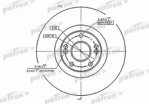 Patron PBD4179 - Тормозной диск avtokuzovplus.com.ua