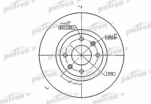 Patron PBD4183 - Гальмівний диск autocars.com.ua