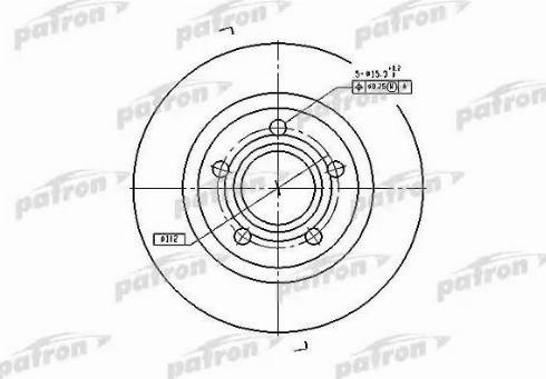 Patron PBD4239 - Гальмівний диск autocars.com.ua