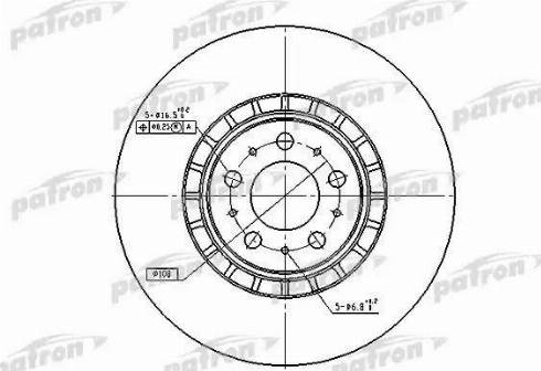 Patron PBD4340 - Тормозной диск autodnr.net