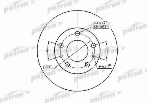 Patron PBD7219 - Гальмівний диск autocars.com.ua