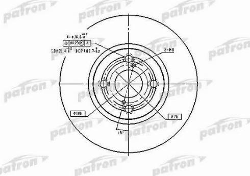 Patron PBD9559 - Тормозной диск avtokuzovplus.com.ua