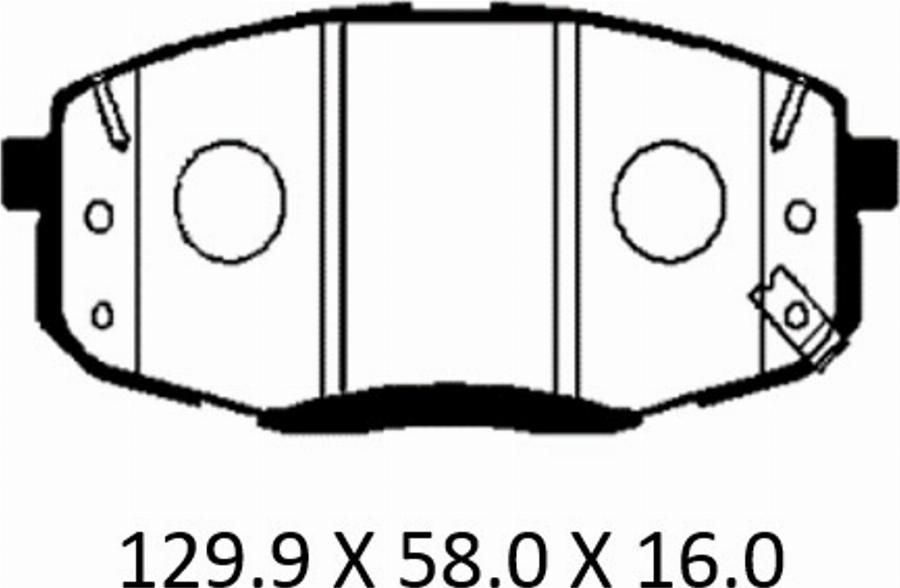 Patron PBP095KOR - Тормозные колодки, дисковые, комплект autodnr.net